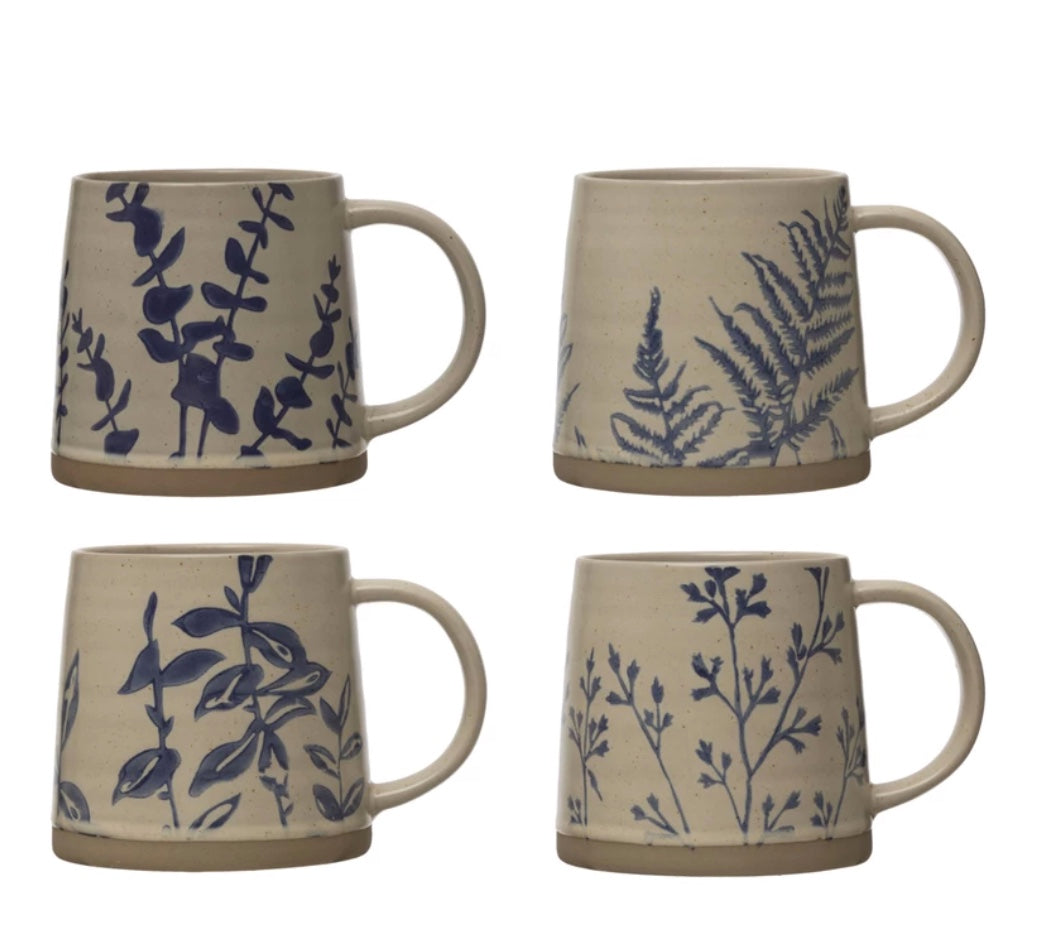 Mug - 16 oz. Hand-Stamped Stoneware