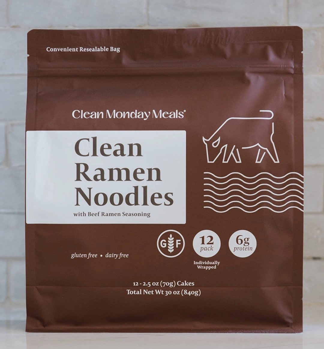 Clean Monday Meals - Clean Ramen Noodles - Beef