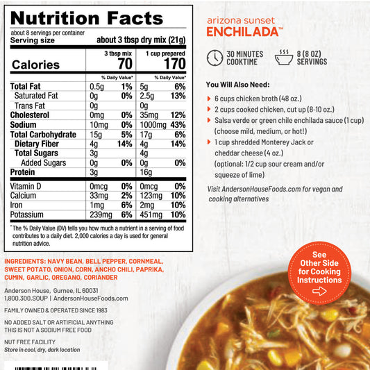 Arizona Sunset Enchilada Soup Mix