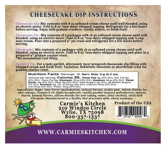 Keylime Pie Cheesecake Dip