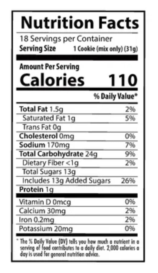Gluten-Free Chocolate Chip Cookie Mix