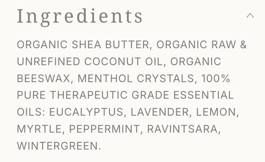 Sinus + Headache Decongestant Salve