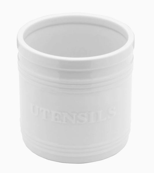 Everyday White Utensil Crock