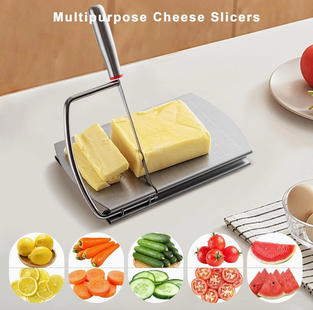 Mini Cheese Slicer - Stainless Steel