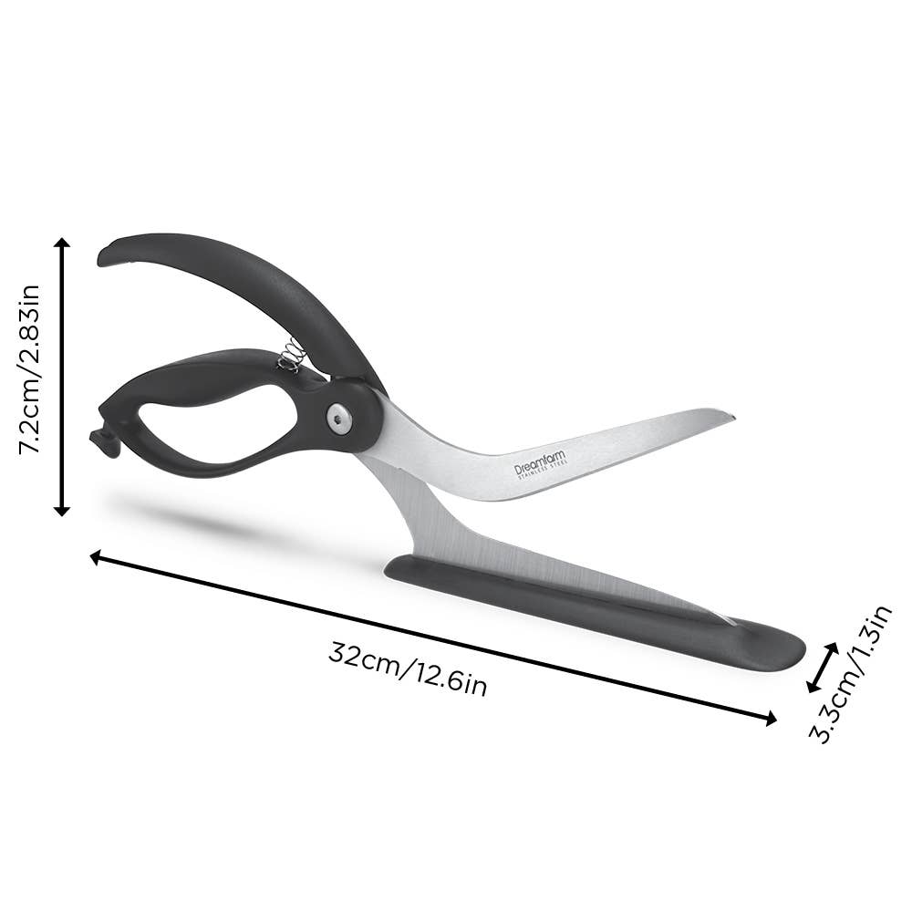 Scizza® - Slice & Serve Pizza Scissors: Black