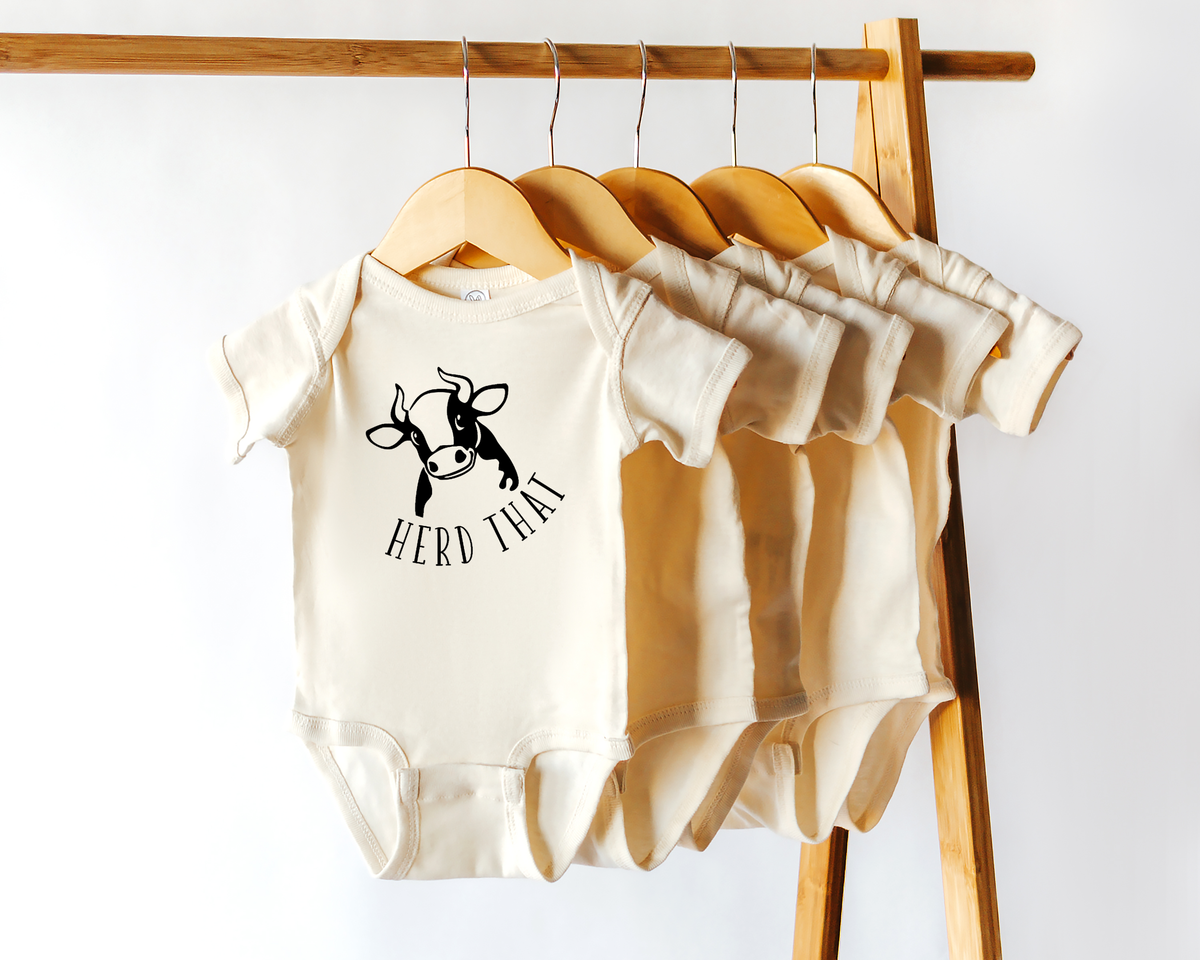 Herd That | 100% Cotton Baby Bodysuit or Tee: NB onesie