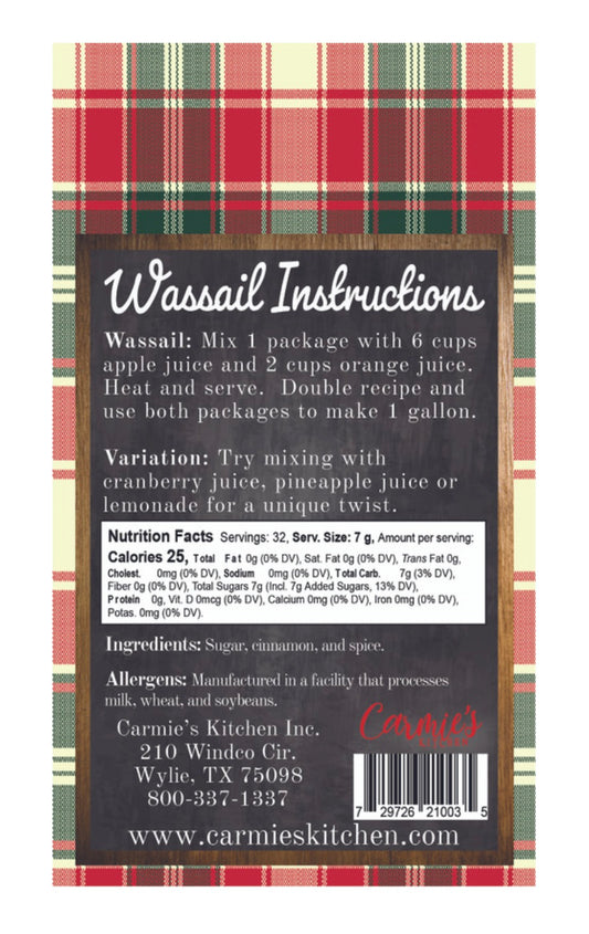 Wassail Spiced Cider Mix