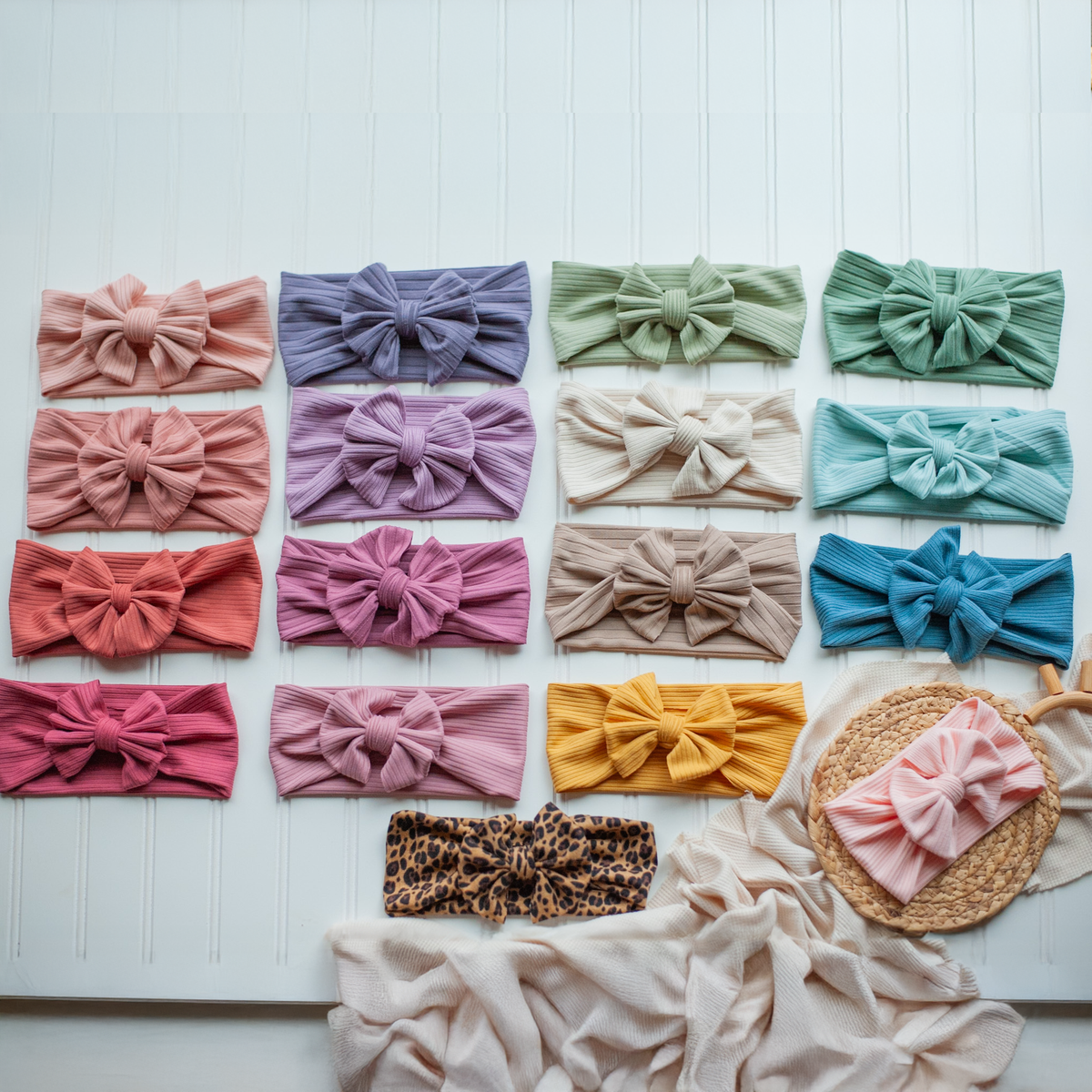 Baby Girl Headwraps - Handmade: Taupe