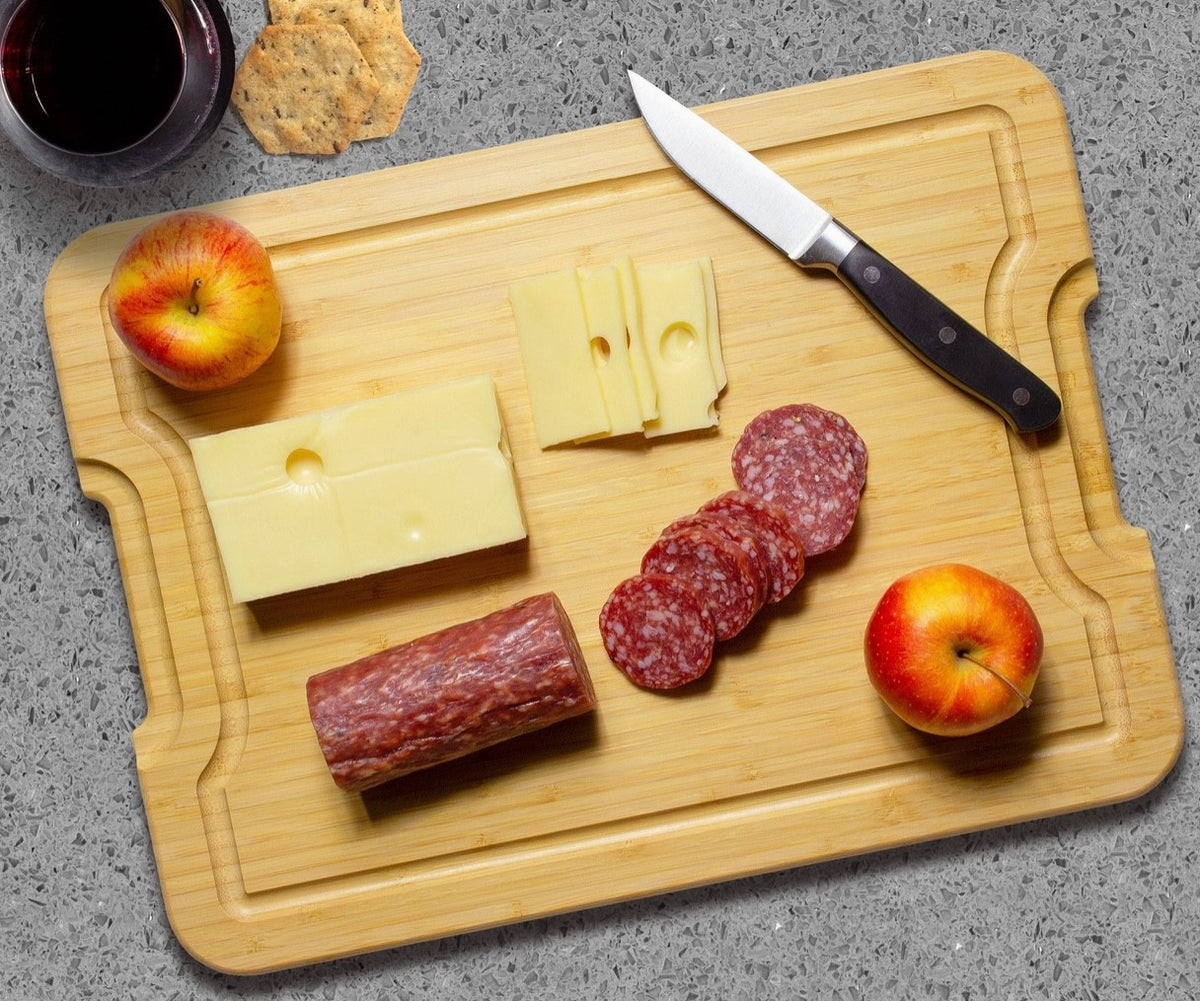 Flip, Serve, & Store Rectangle Charcuterie Board with Locking Lid