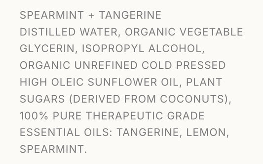 Toilet Spray---Spearmint + Tangerine