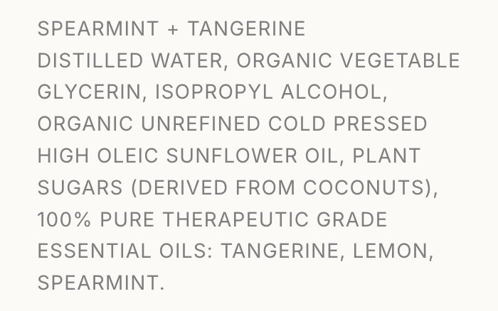 Toilet Spray---Spearmint + Tangerine