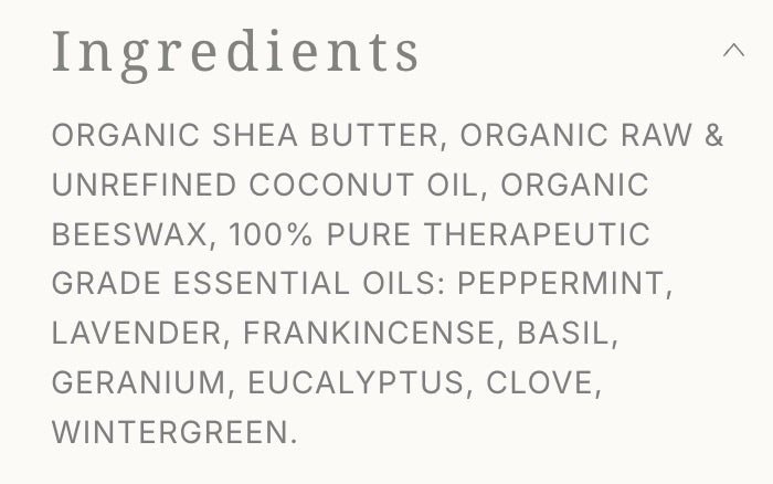 Nerve Pain/Support Salve