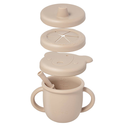 Toddler Cup Set (4-in-1) – Sippy, Straw, Snack, Open Cup