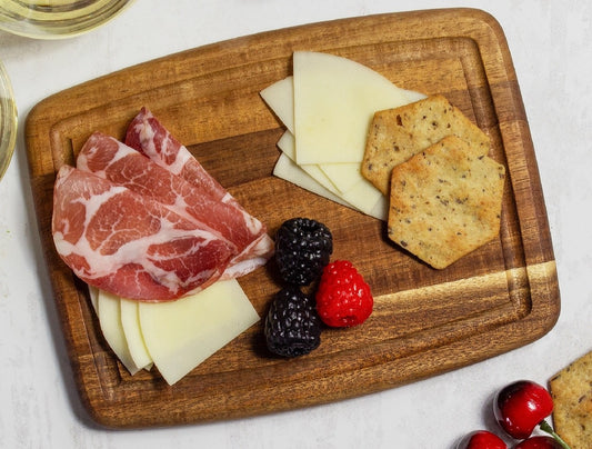8" Acacia Wood Cutting/Charcuterie Board