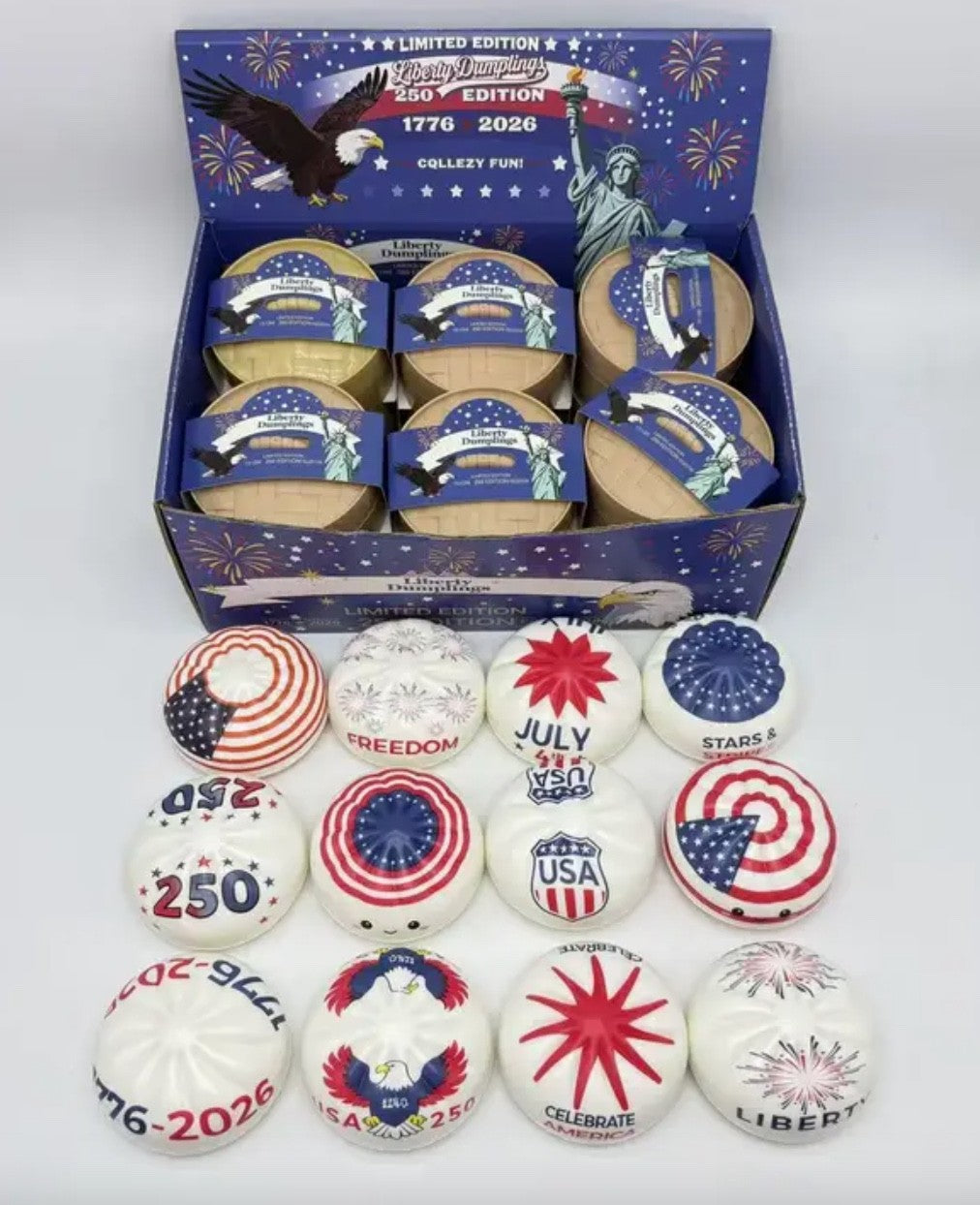Patriotic Dumpling Squishies