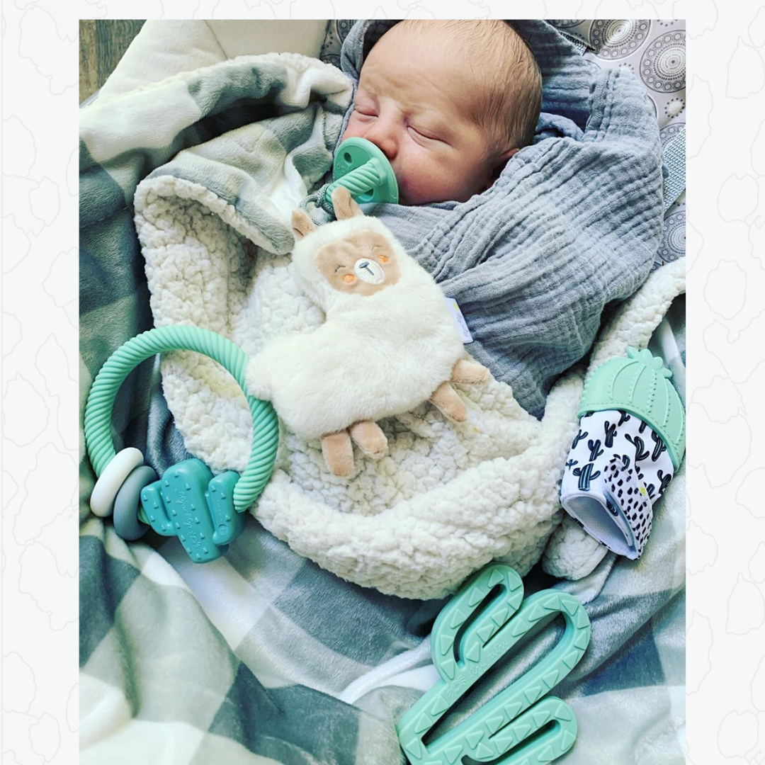 Ritzy Rattle™ Silicone Teether Rattles: Rainbow