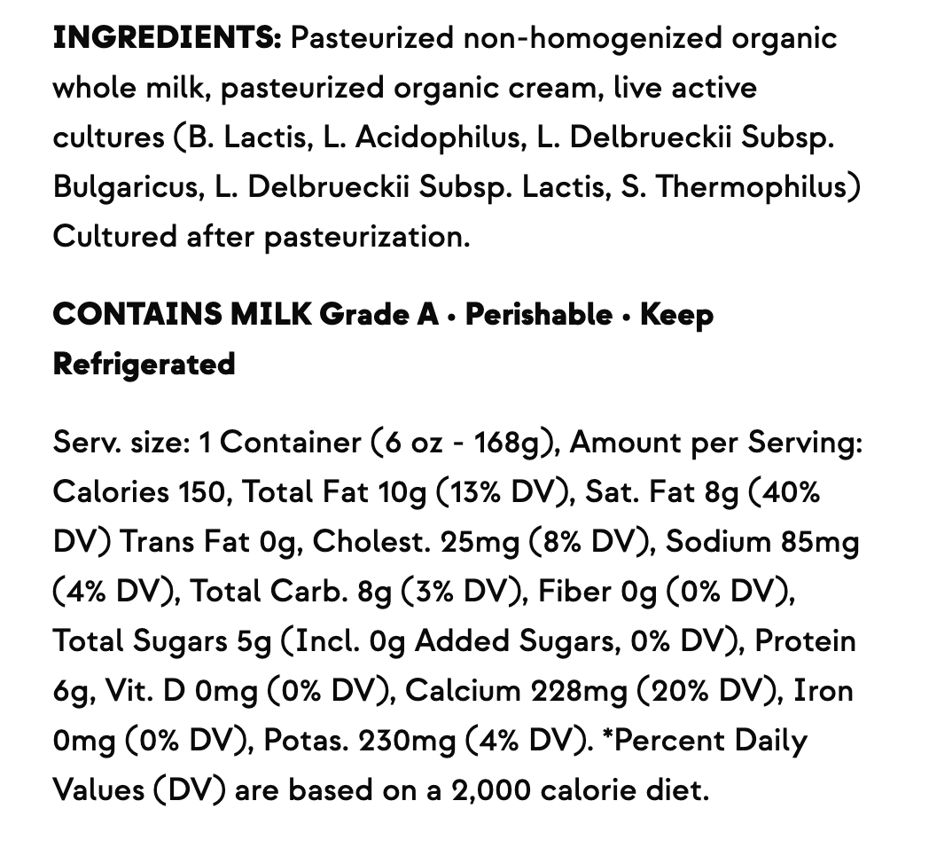 Plain Yogurt