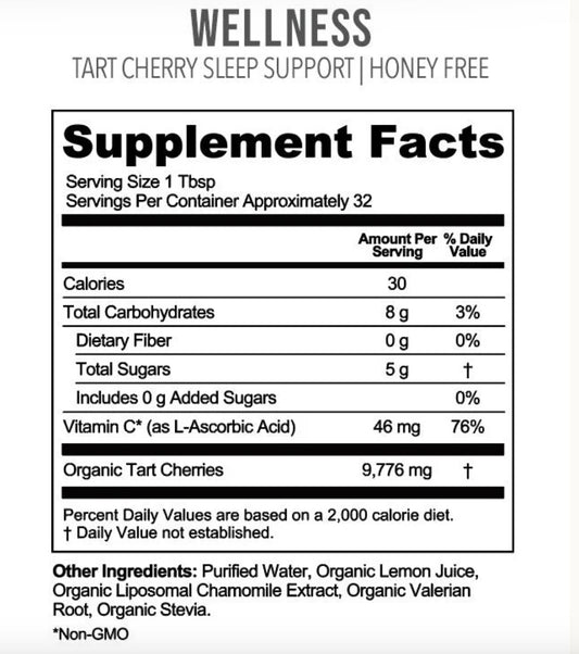 Tart Cherry---HONEY FREE