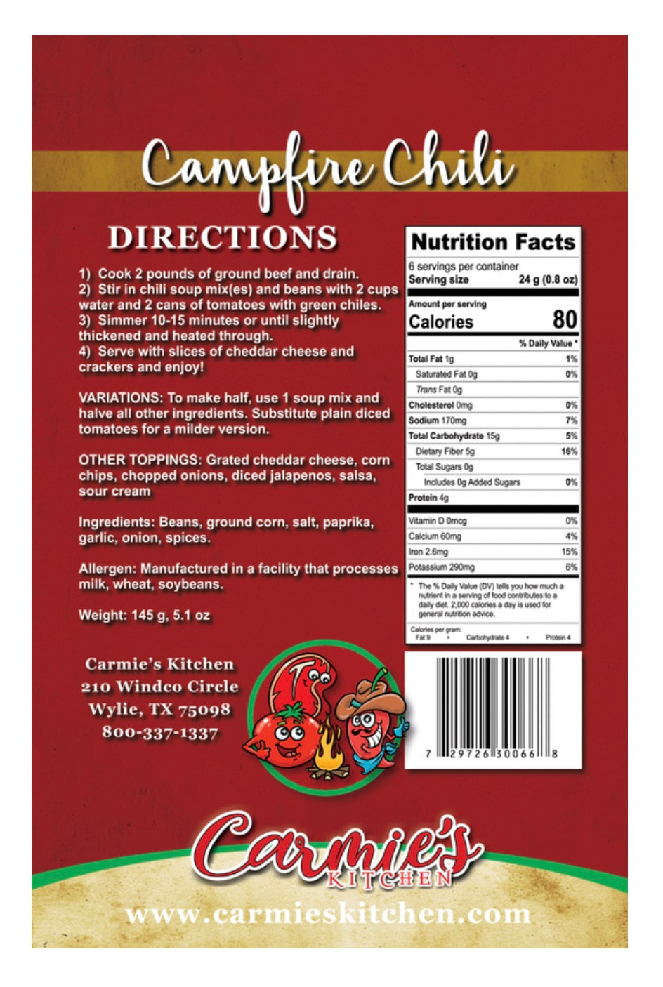 Campfire Chili Mix