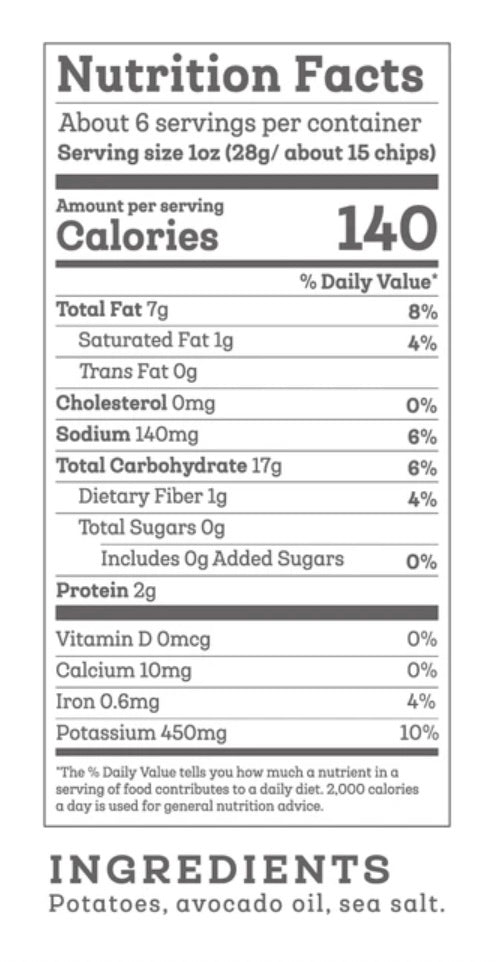Sea Salt Kettle Cooked Potato Chips