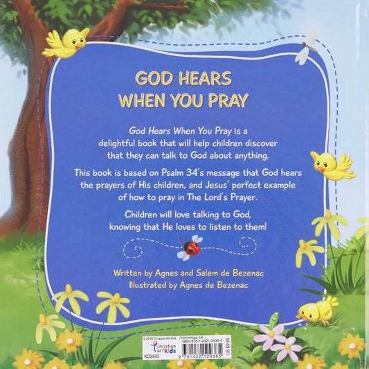 Kid Book God Hears When You Pray Hardcover