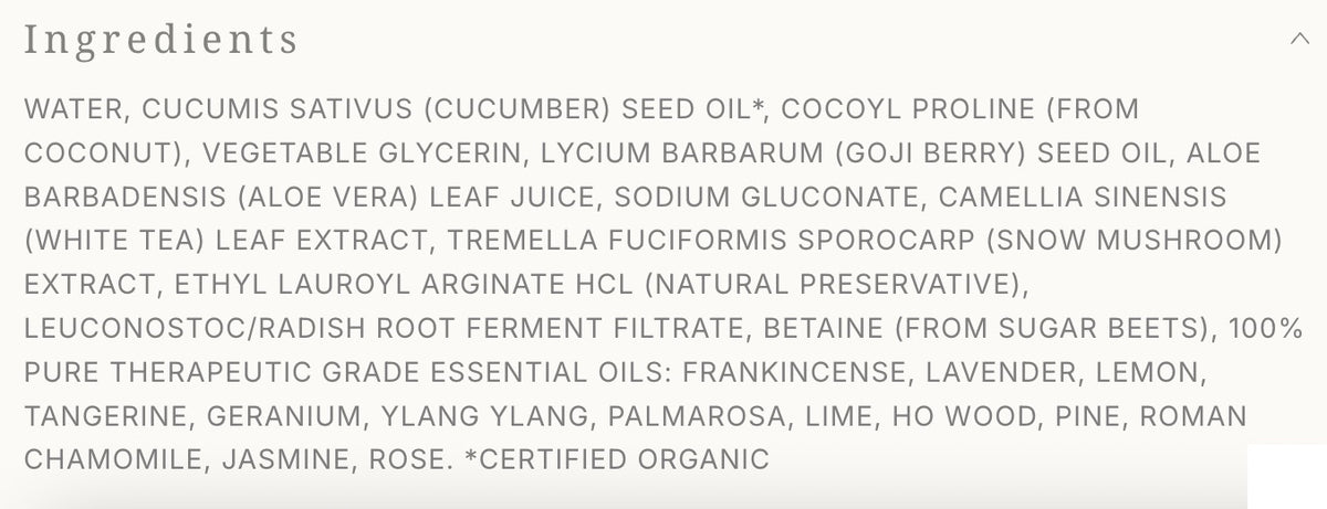 Age Defying Nutrient Face Mist