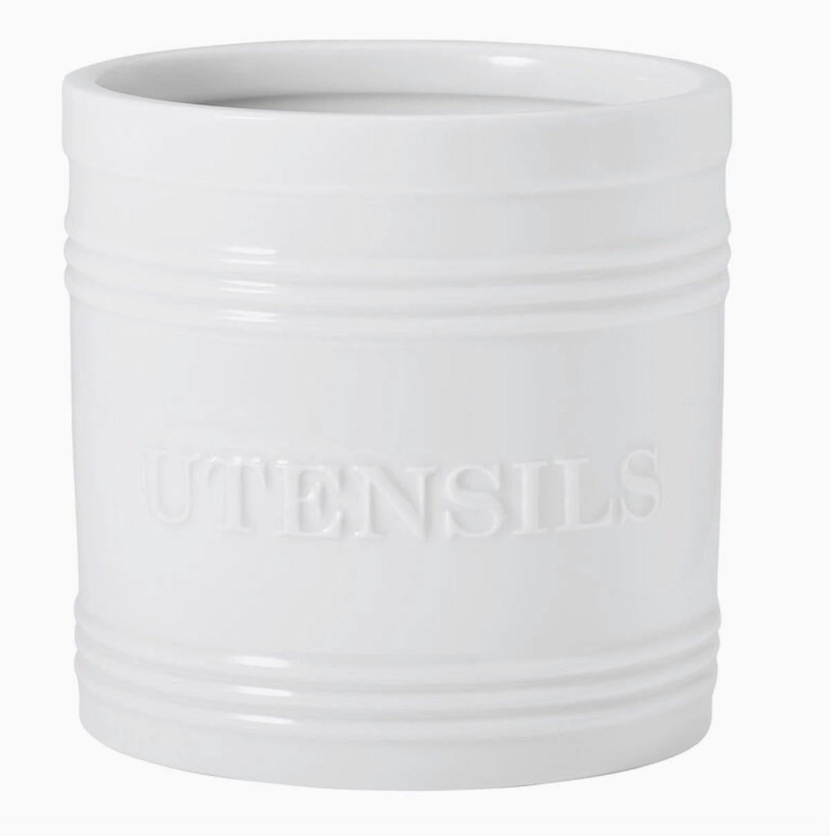 Everyday White Utensil Crock