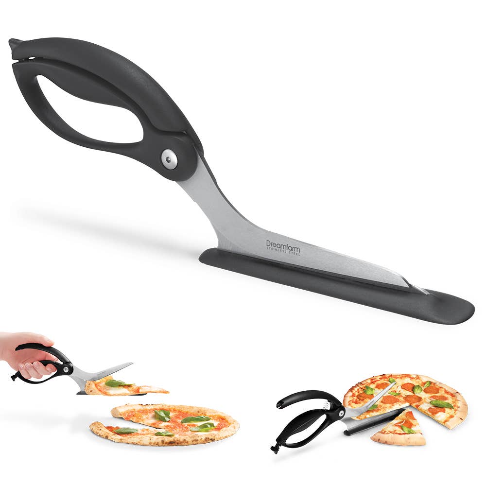 Scizza® - Slice & Serve Pizza Scissors: Black