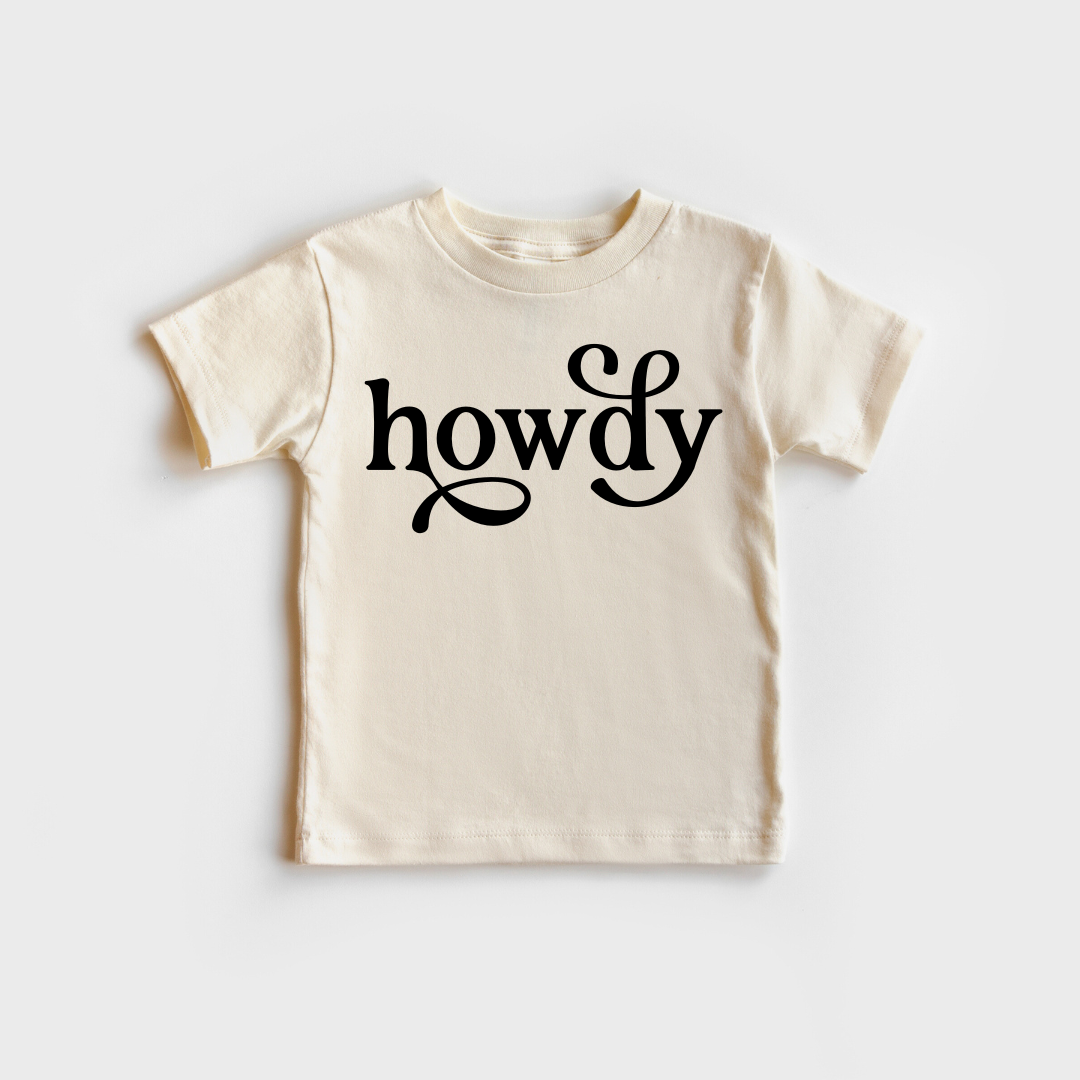 Howdy | 100% Cotton Baby Bodysuit or Tee: NB onesie