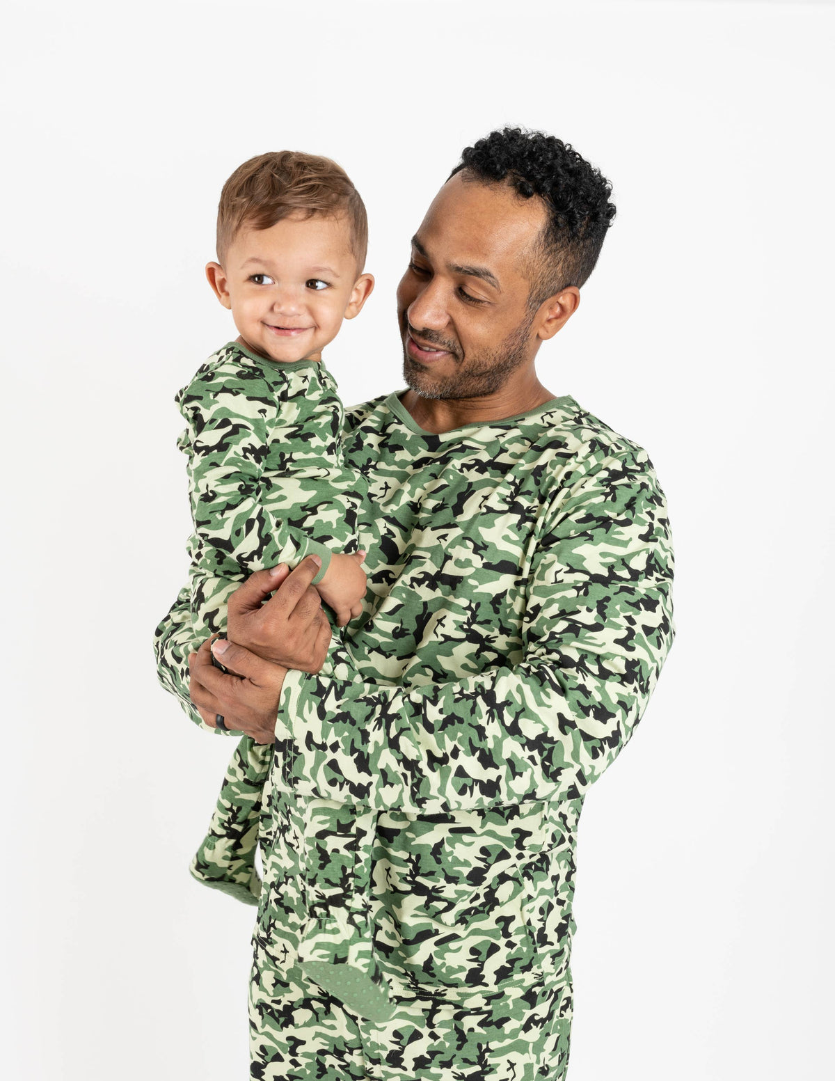 Baby Footed Cotton Pajama Print: CAMOUFLAGE, 6-12 Month