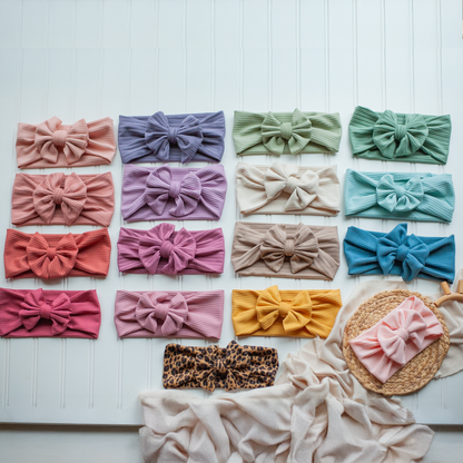 Baby Girl Headwraps - Handmade: Dusty Mauve