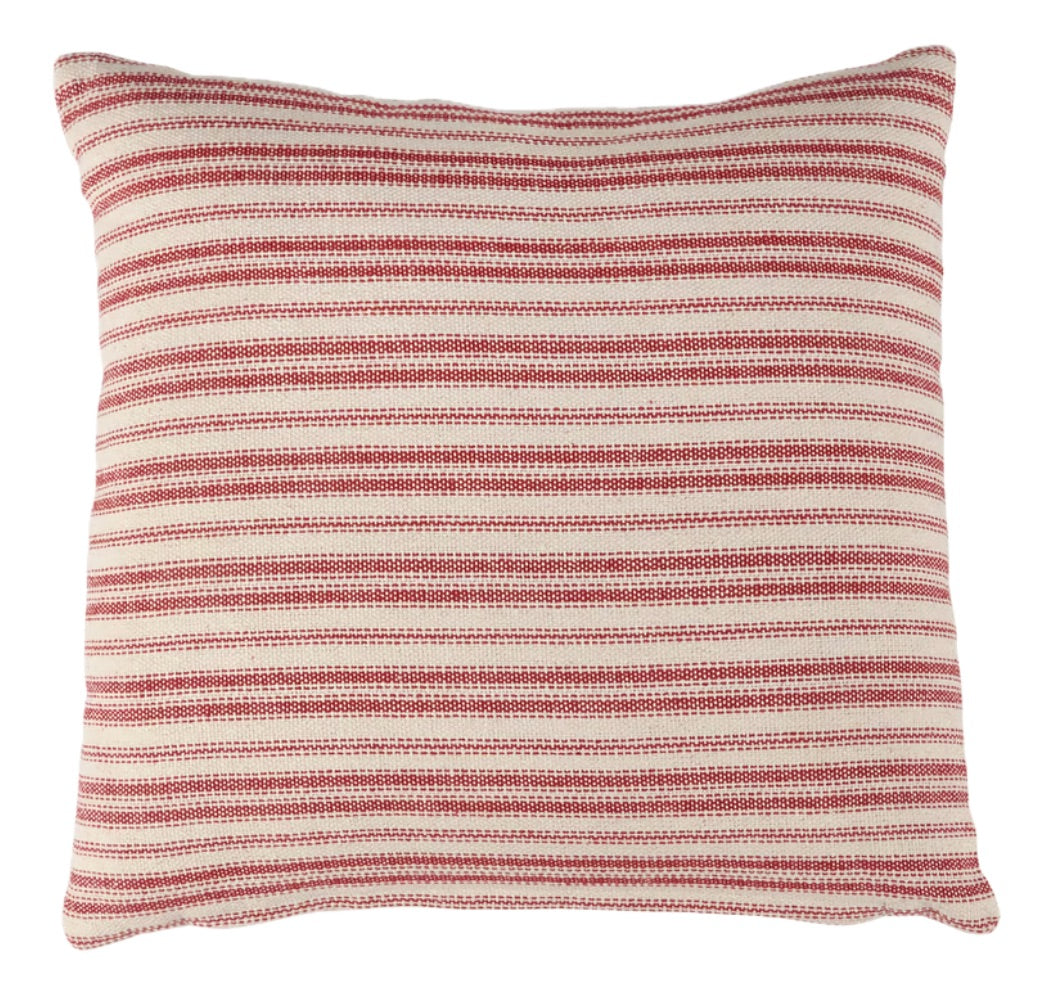 Red Striped Pillow