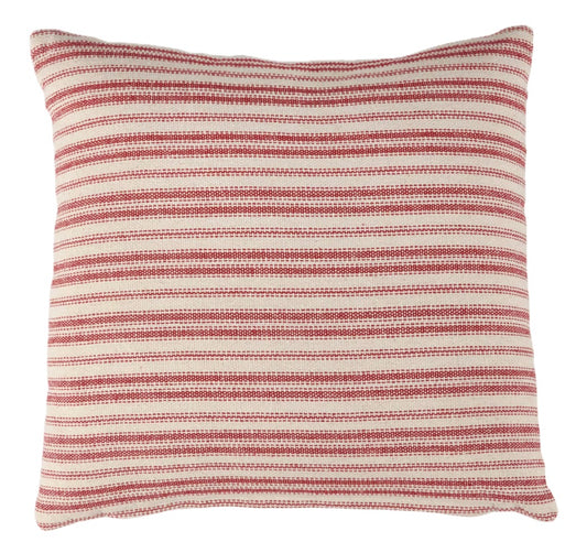 Red Striped Pillow