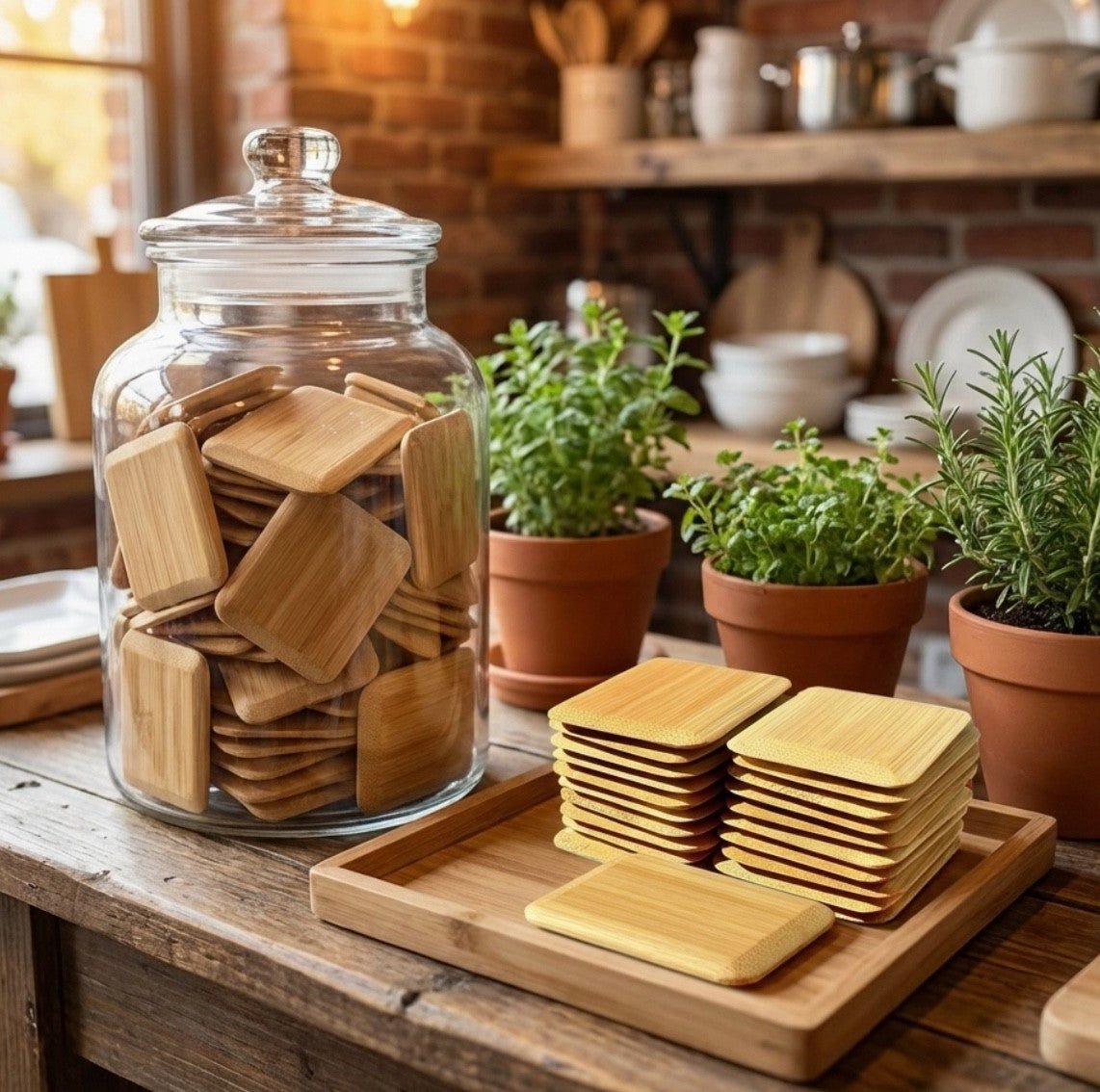 Bamboo Pot Scraper