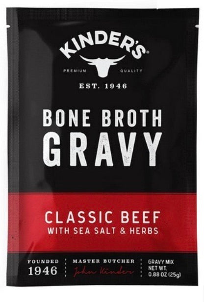 Classic Beef Bone Broth Gravy with Sea Salt and Herbs