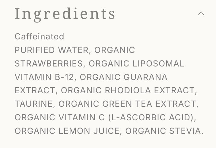 Vitality Energy Support---Caffeinated