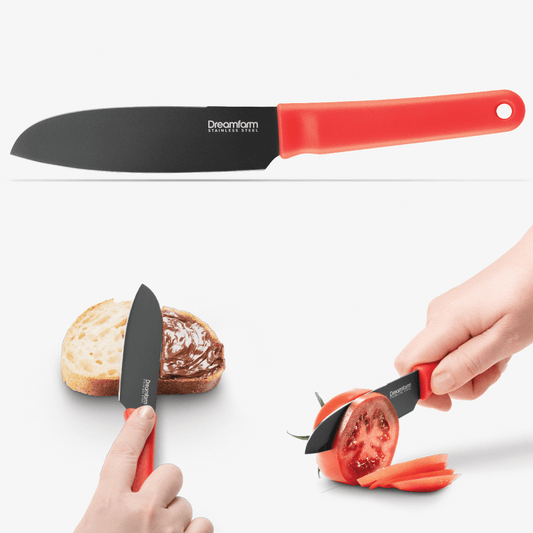 Kneed® - 2-in-1 Spreading & Slicing Knife: Black