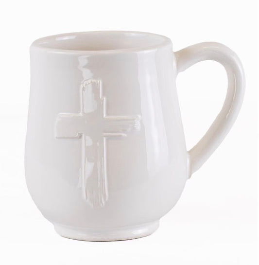 Cross Embossed Coffee Mug