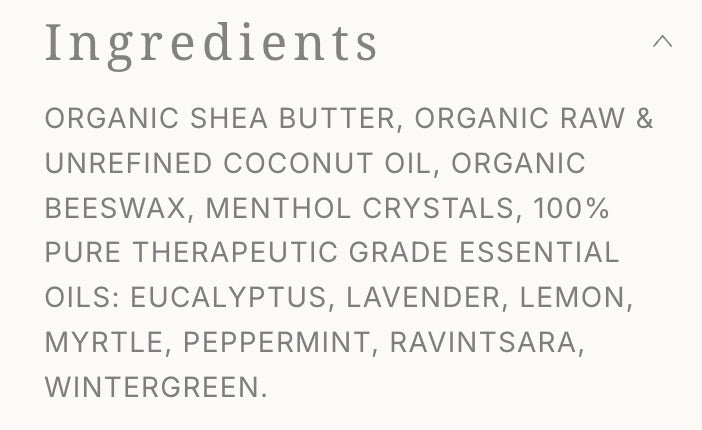 Sinus + Headache Decongestant Salve