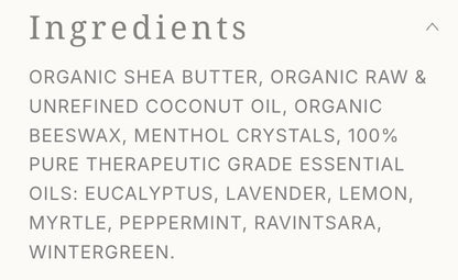 Sinus + Headache Decongestant Salve
