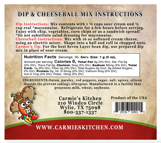 Manana Mexican Dip Mix
