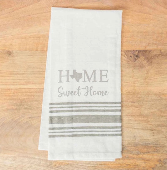 Home Texas Hand Towel--Cream/Gray