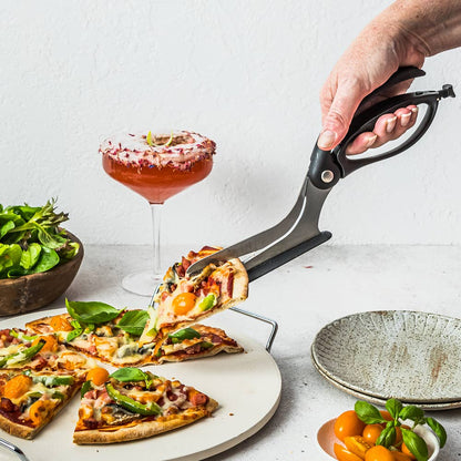 Scizza® - Slice & Serve Pizza Scissors: Black