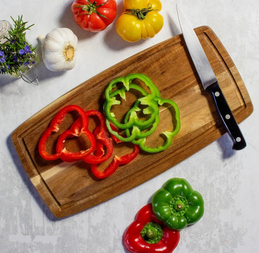 14" Acacia Cutting Board/Charcuterie Board - Shower Registry---Hardin/Conn