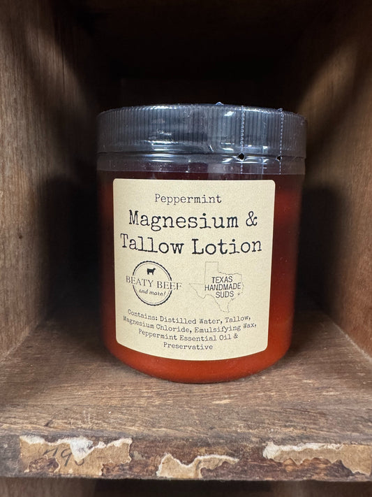 Magnesium and Tallow Lotion - Peppermint