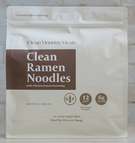 Clean Monday Meals - Clean Ramen Noodles - Chicken