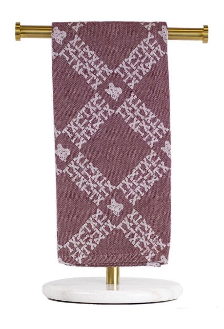 Texas Pride Hand Towel---Maroon/White