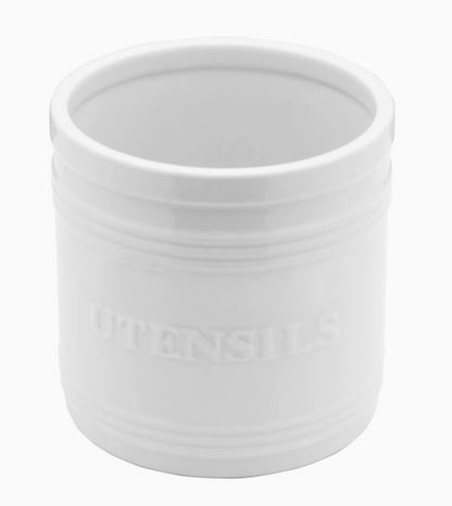 Everyday White Utensil Crock