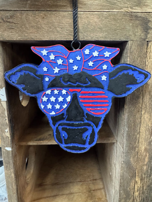 Car Freshies - Patriotic Cow