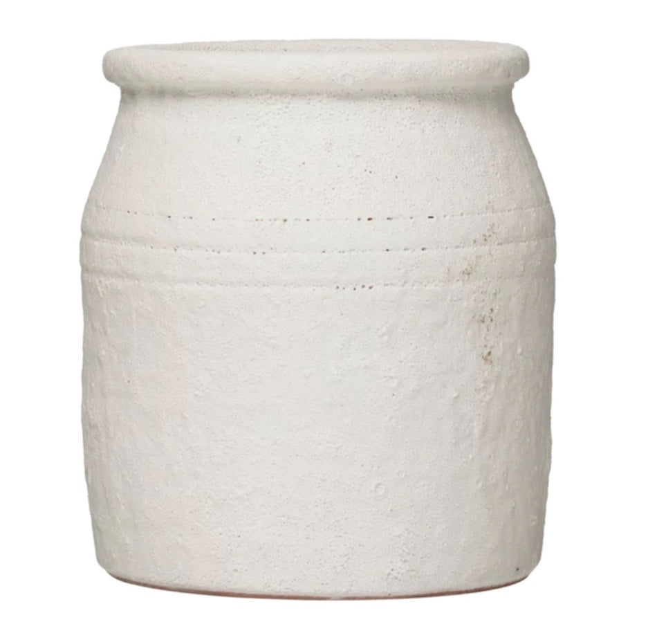 Distressed Coarse Terracotta Crock